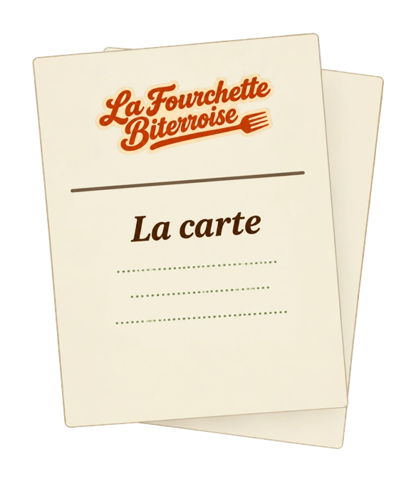 Carte du menu La Fourchette Biterroise